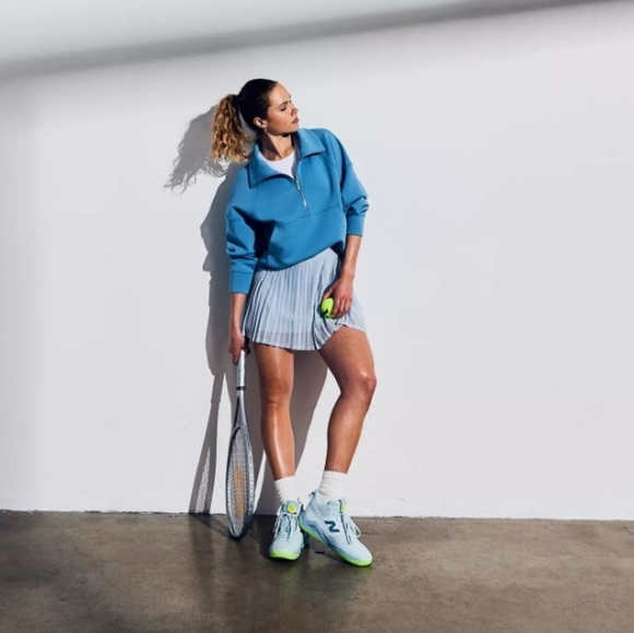 CALIA Pleated Mesh High Rise Skort - Picture 6 of 10